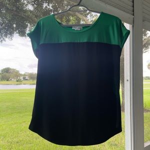Carol Rose green and black blouse